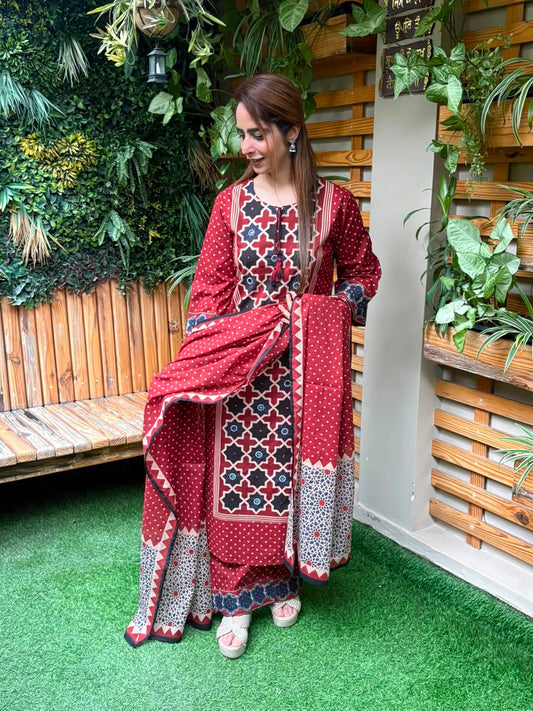 Beautiful cotton kurti set
