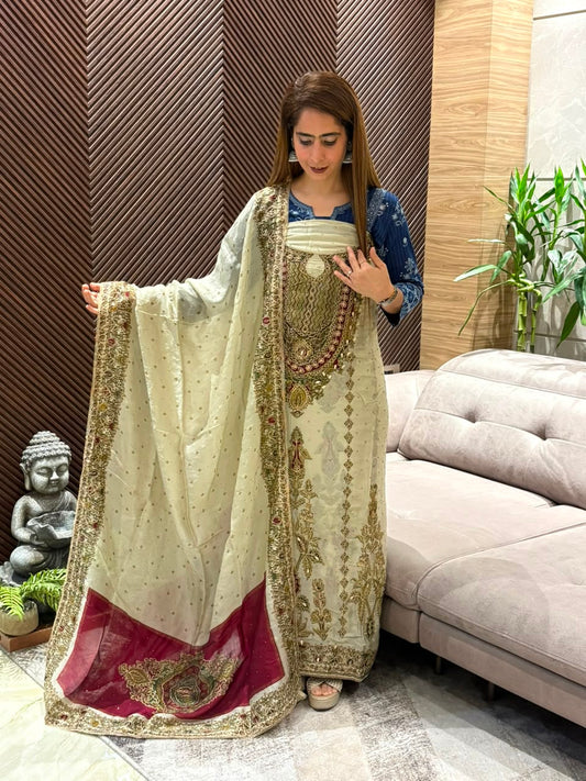 Pure organza silk fabric suit