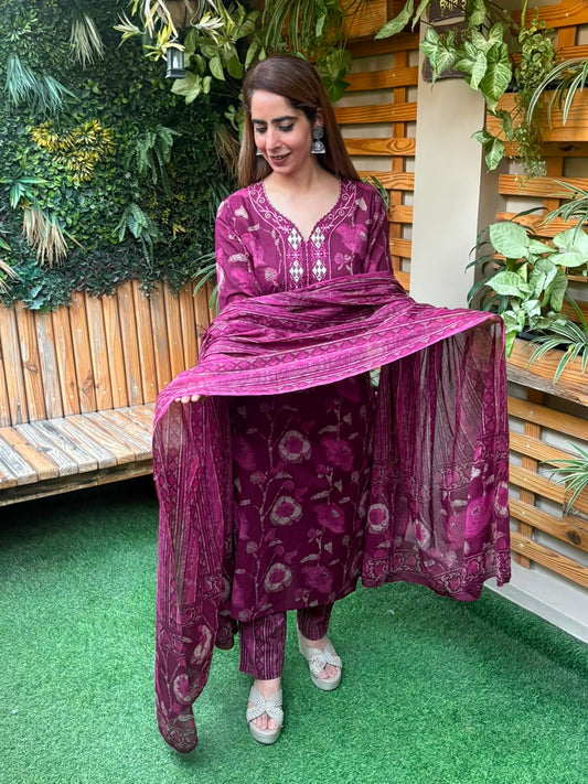 Beautiful cotton kurti set