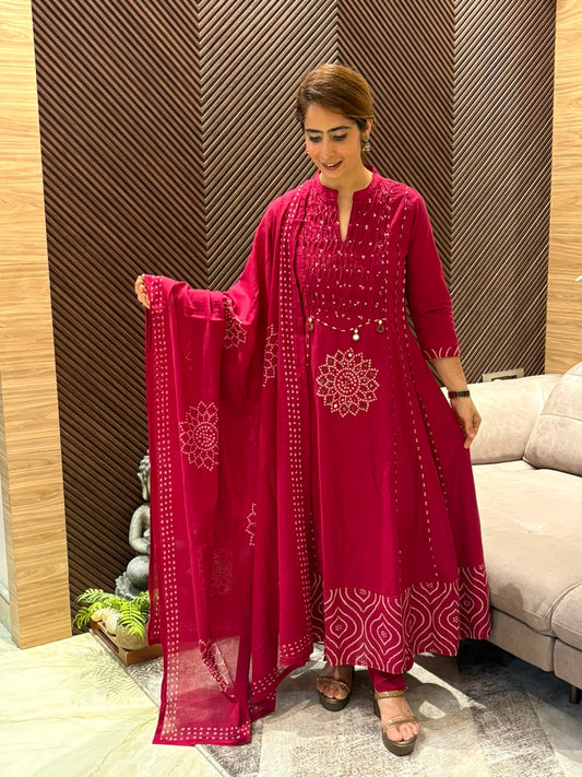 Beautiful cotton kurti set