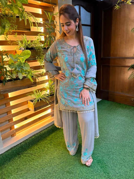 Stunning soft georgette kurti set