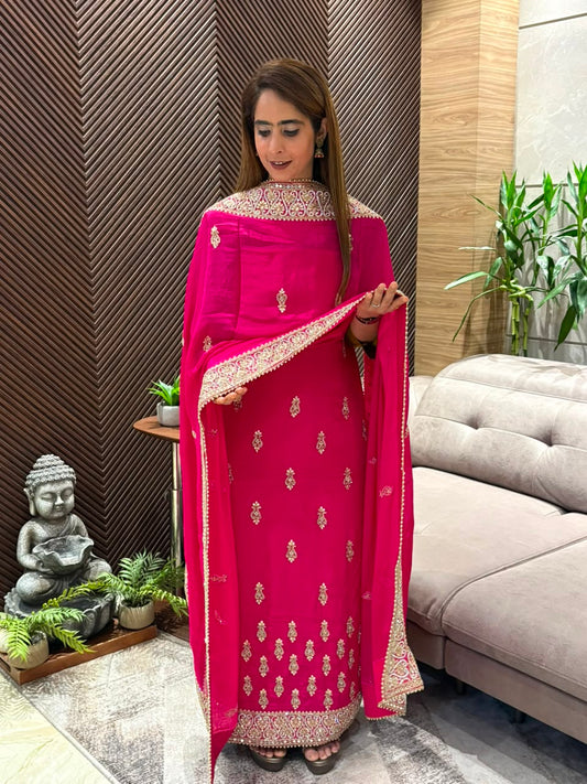 Elegant unstitched bridal suit
