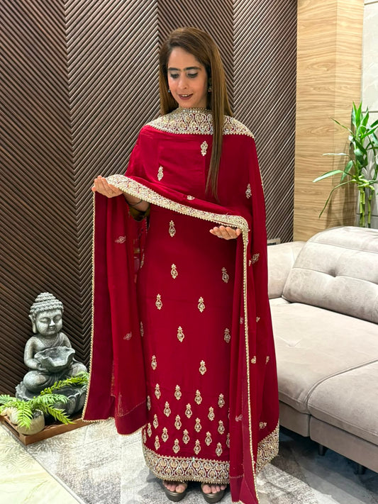 Elegant unstitched bridal suit