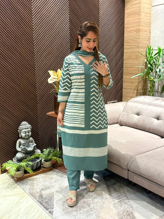 Beautiful cotton kurti set