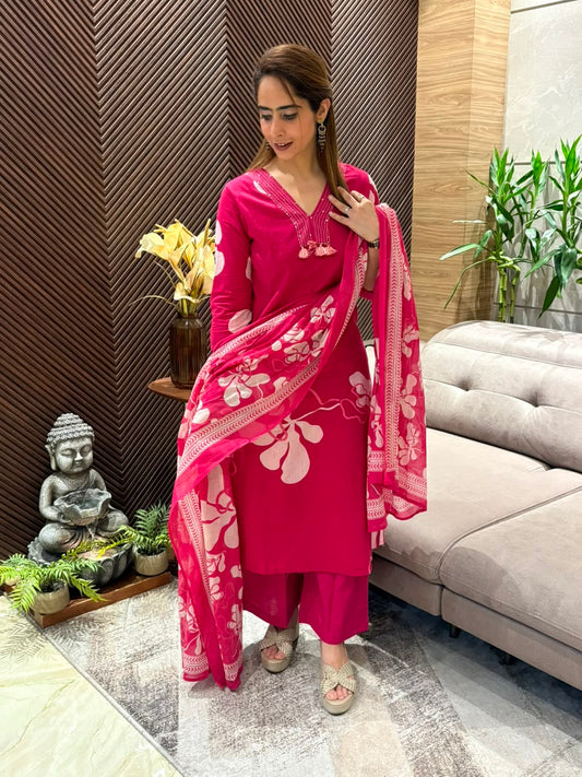 Elegant cotton kurti set