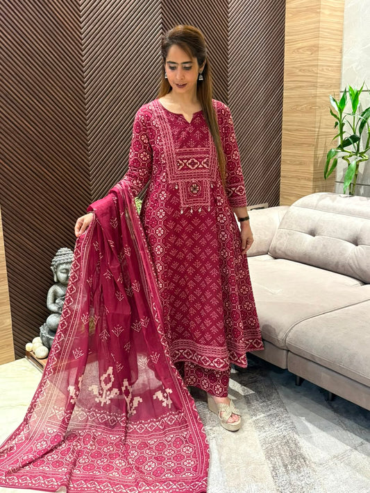 Cotton Anarkali set