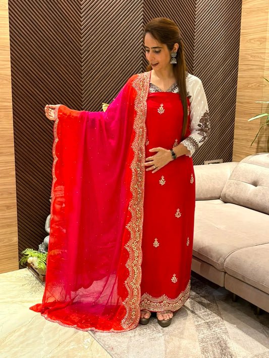 Luxurious Uppada Silk this unstitched suit