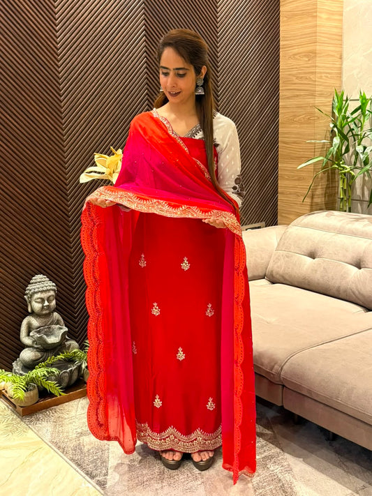 Luxurious Uppada Silk this unstitched suit