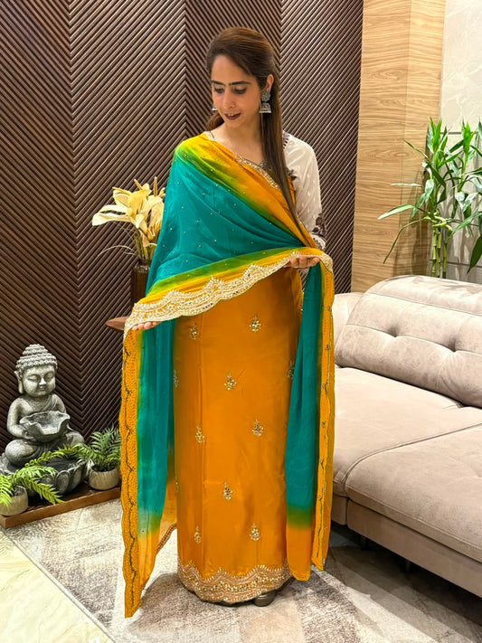Luxurious Uppada Silk this unstitched suit