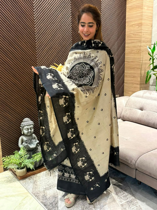 Graceful unstitched suit
