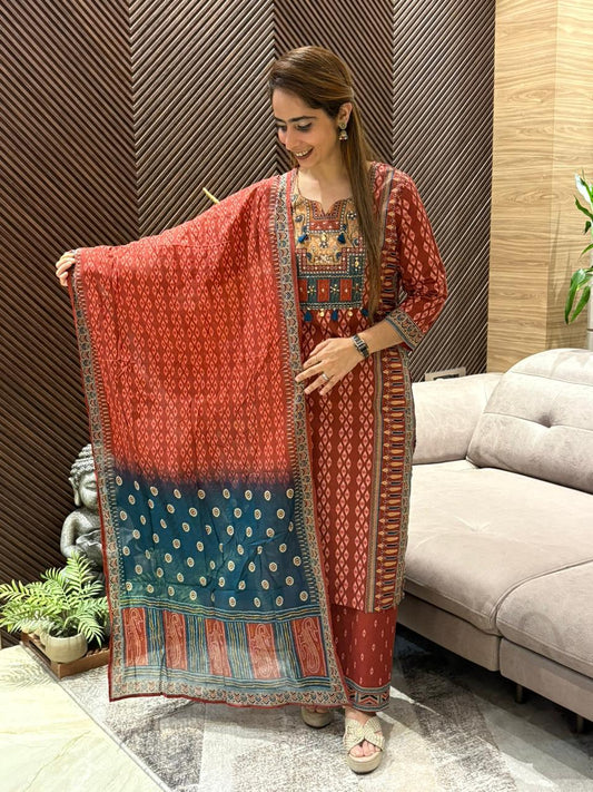 Elegant cotton kurti set