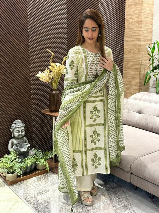 Elegant cotton kurti set