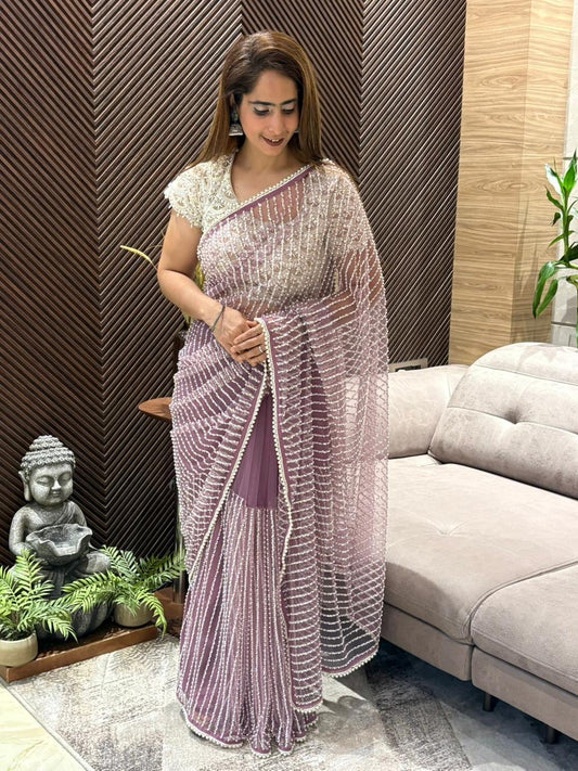 Stunning running saree