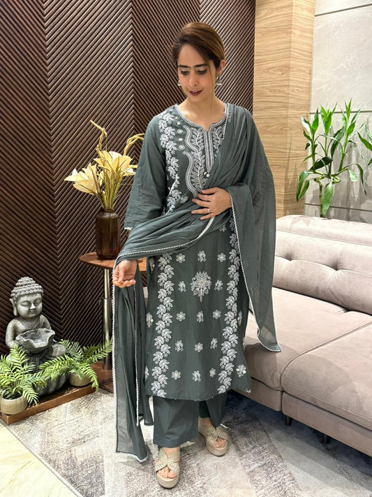 Graceful cotton kurti set