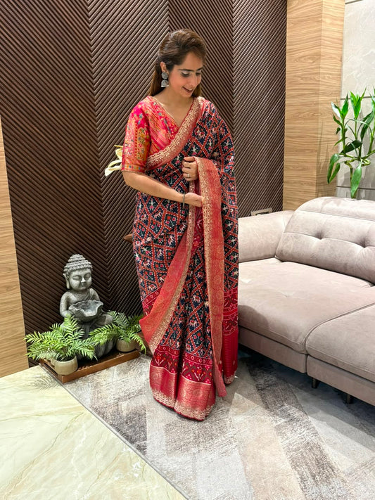 Exquisite dola silk running saree