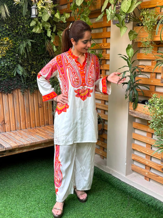 Elegant muslin co-ord set