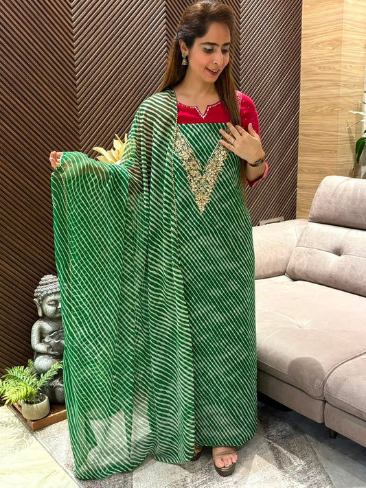 Elegant unstitched georgette suit set
