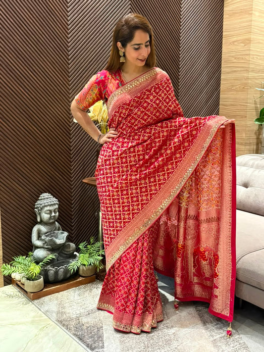 Premium georgette exquisite running saree