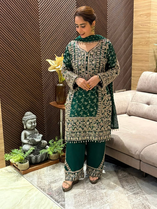 luxurious Banarasi Silk Kurta Set