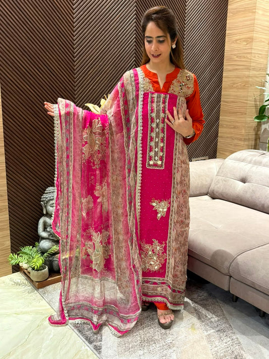 Elegant unstitched suit set