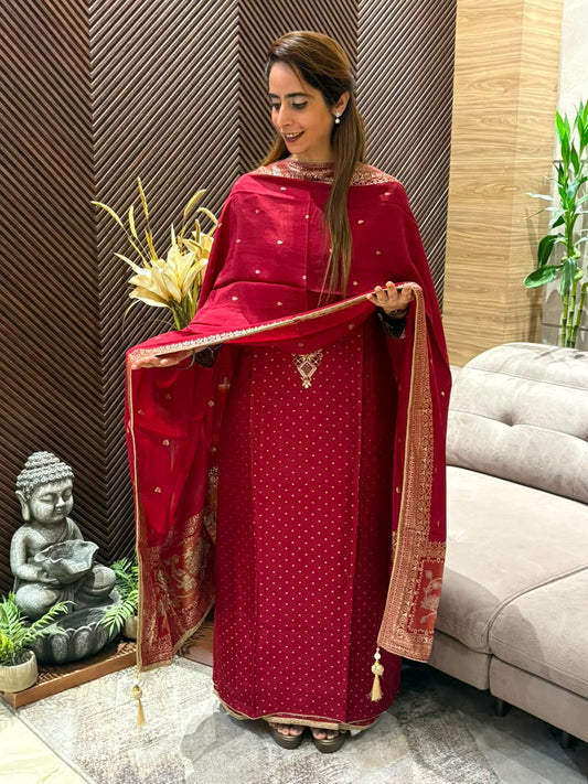 Premium Uppada silk unstitched suit