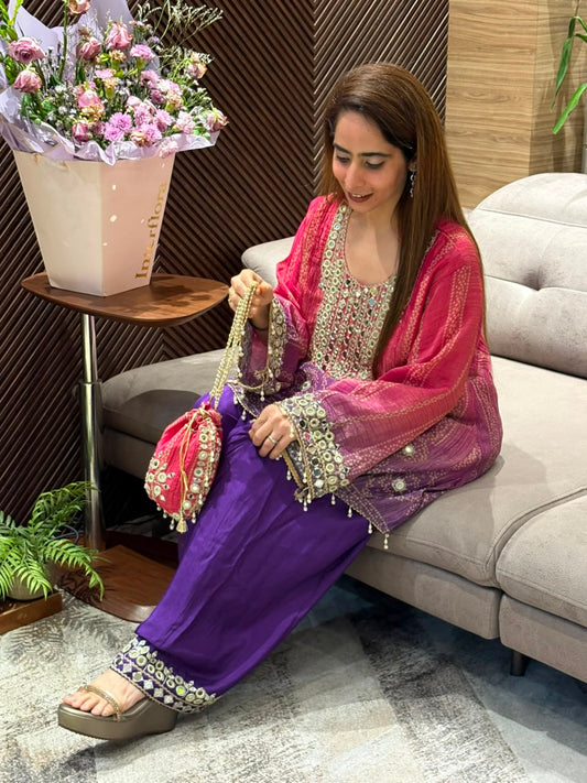 Luxurious crush tissue suit