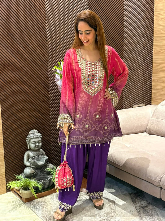 Luxurious crush tissue suit