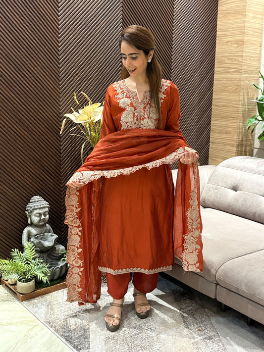 Stunning muslin kurti set