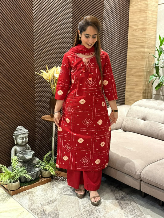 Traditional elegance cotton kurta set