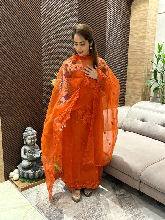 Festive glamour exquisite unstitched suit