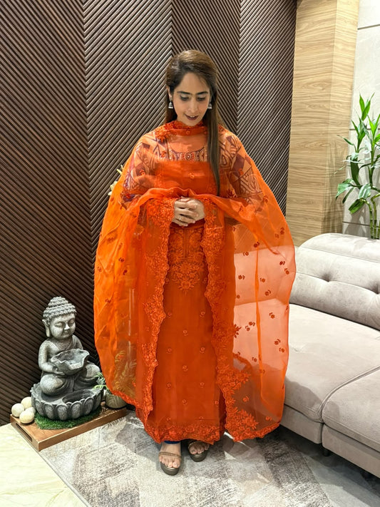 Festive glamour exquisite unstitched suit