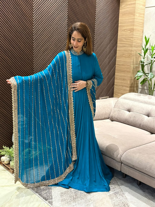 Premium Chinon Anarkali suit