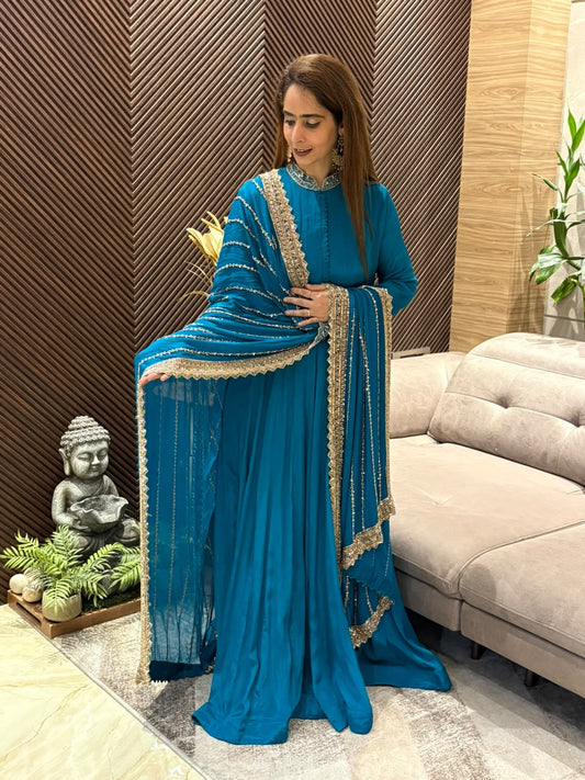 Premium Chinon Anarkali suit