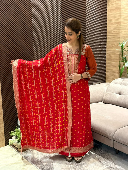 Luxurious Uppada silk unstitched suit