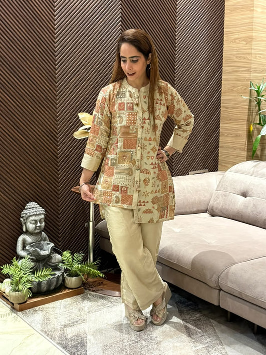 Sophisticated Shimmer Silk Co-ord Set