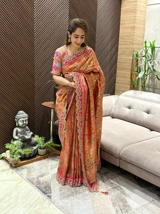 Luxurious modal silk running saree