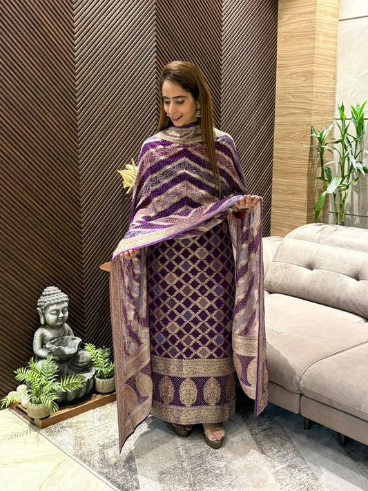 Discover timeless elegance with our exquisite unstitched suit