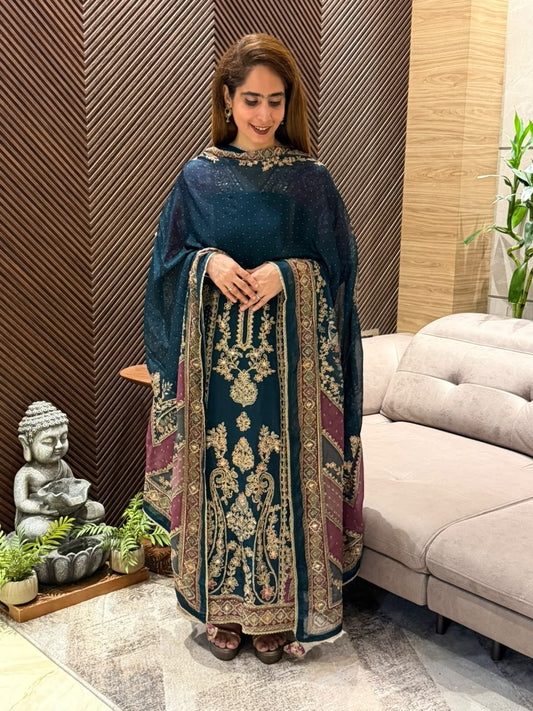 Premium crepe beautiful unstitched suit