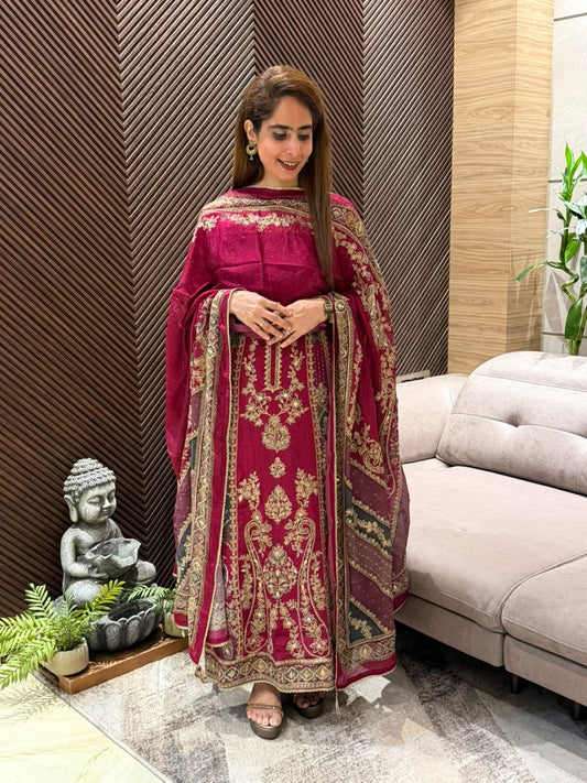 Premium crepe beautiful unstitched suit
