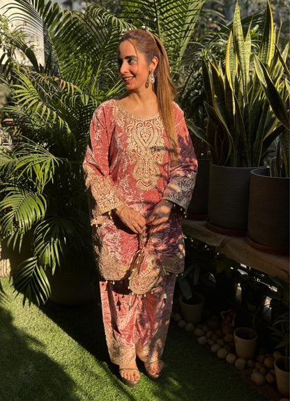 luxury velvet cord-set comes in rich velvet