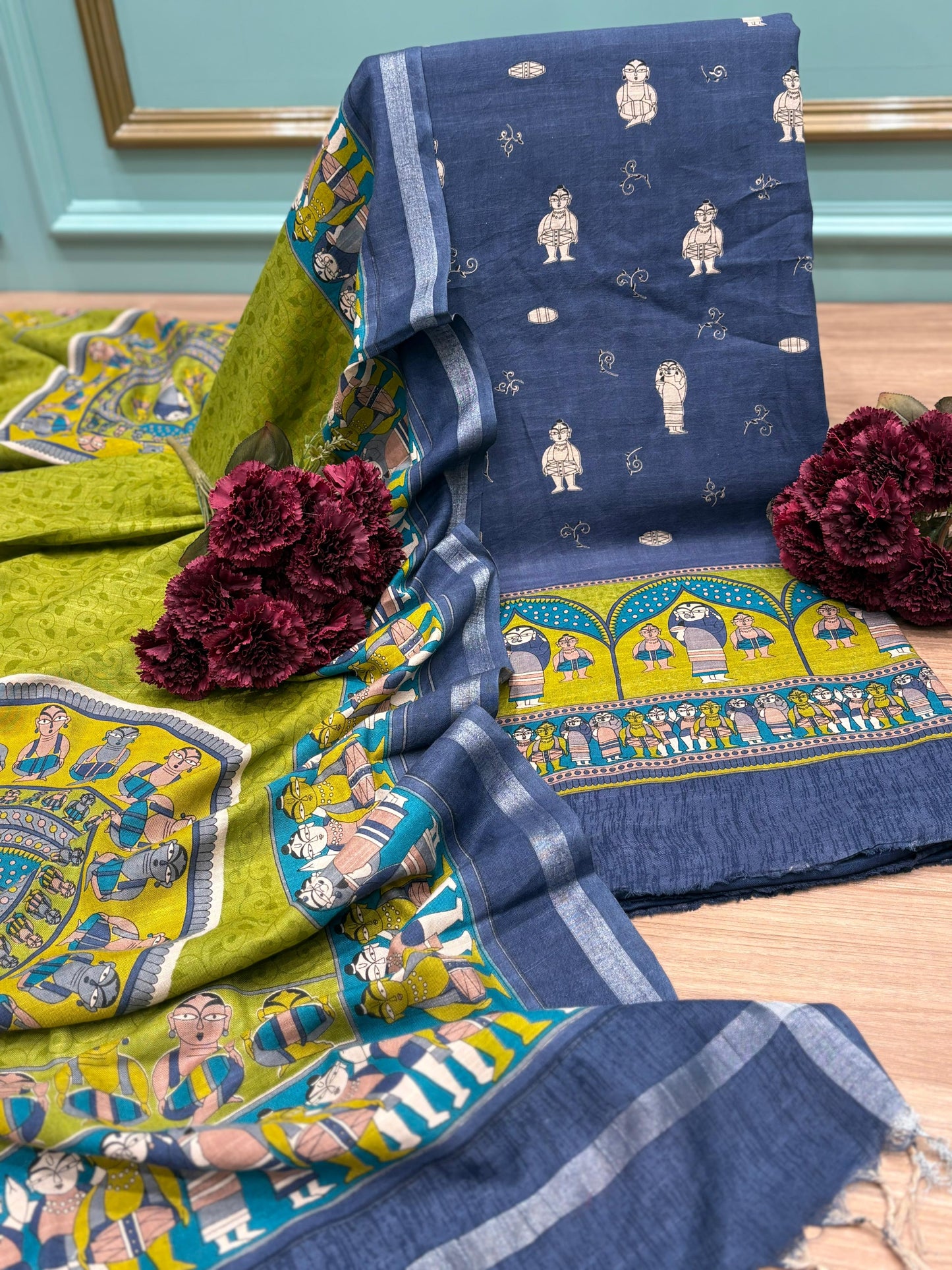 Elegant cotton fabric suit is a beautiful