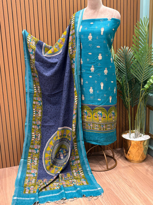 Elegant cotton fabric suit is a beautiful