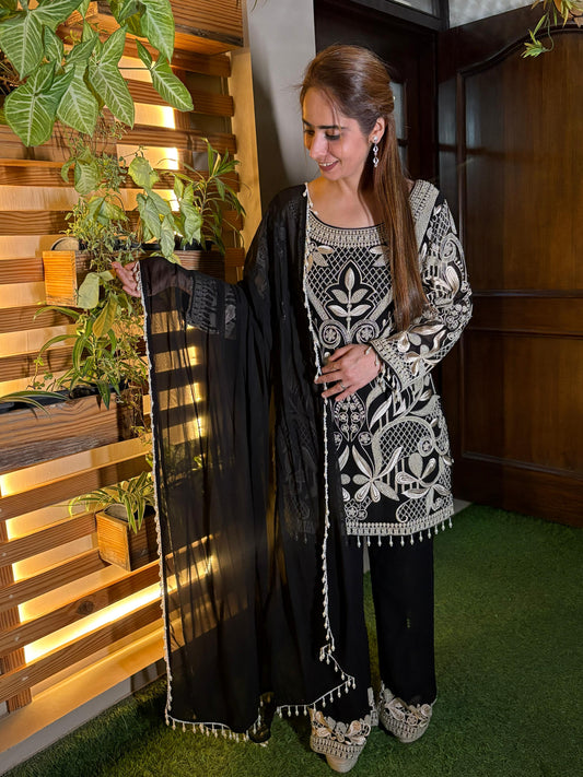 Step into effortless grace with this exquisite