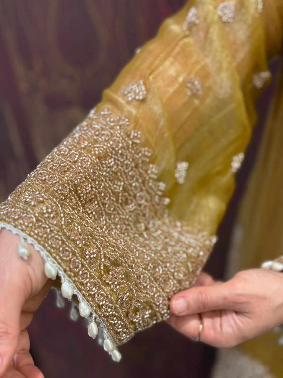 Elevate your festive wardrobe with this stunning tissue