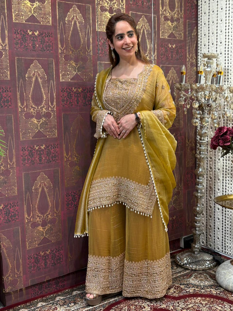 Elevate your festive wardrobe with this stunning tissue