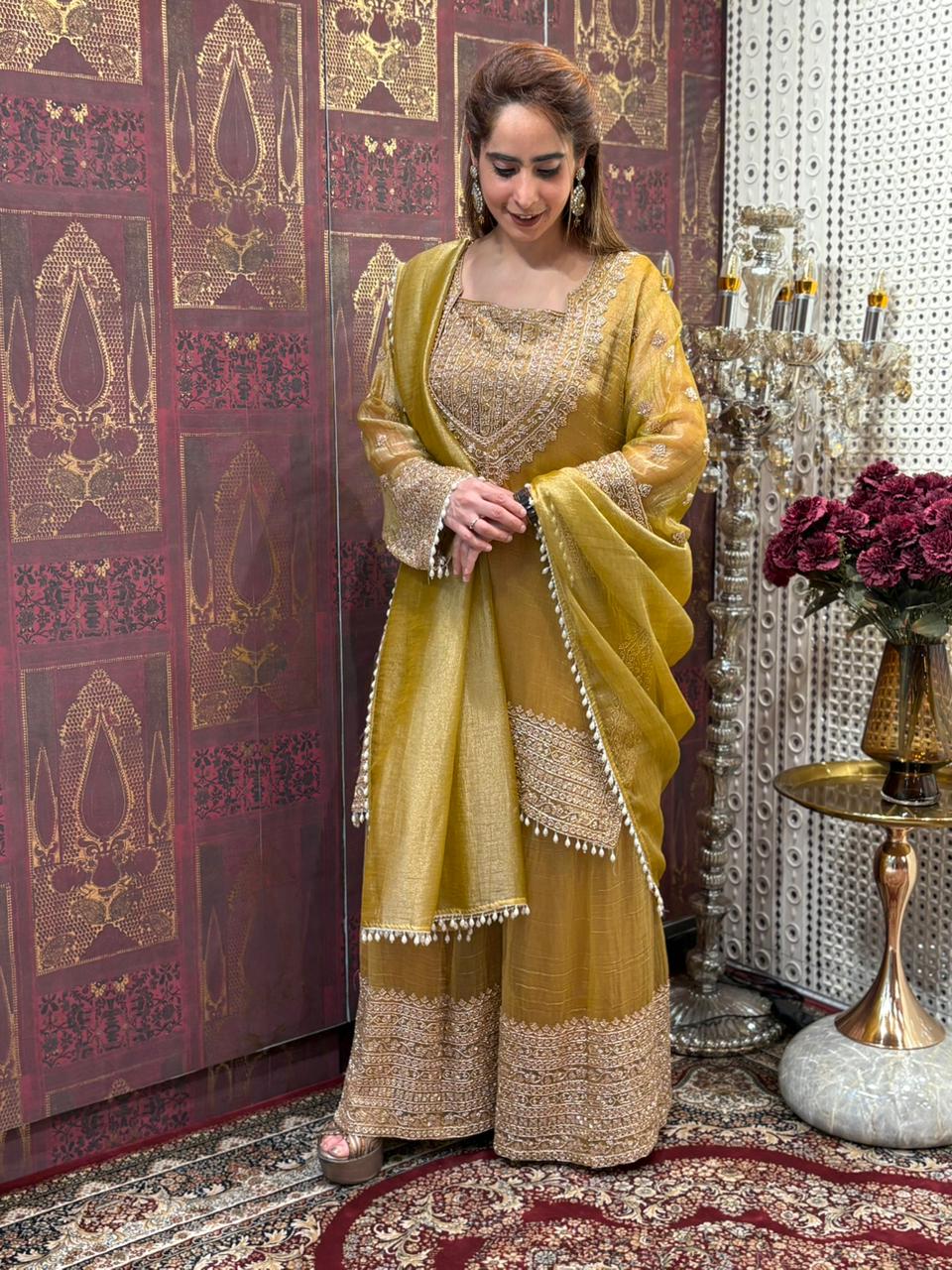 Elevate your festive wardrobe with this stunning tissue