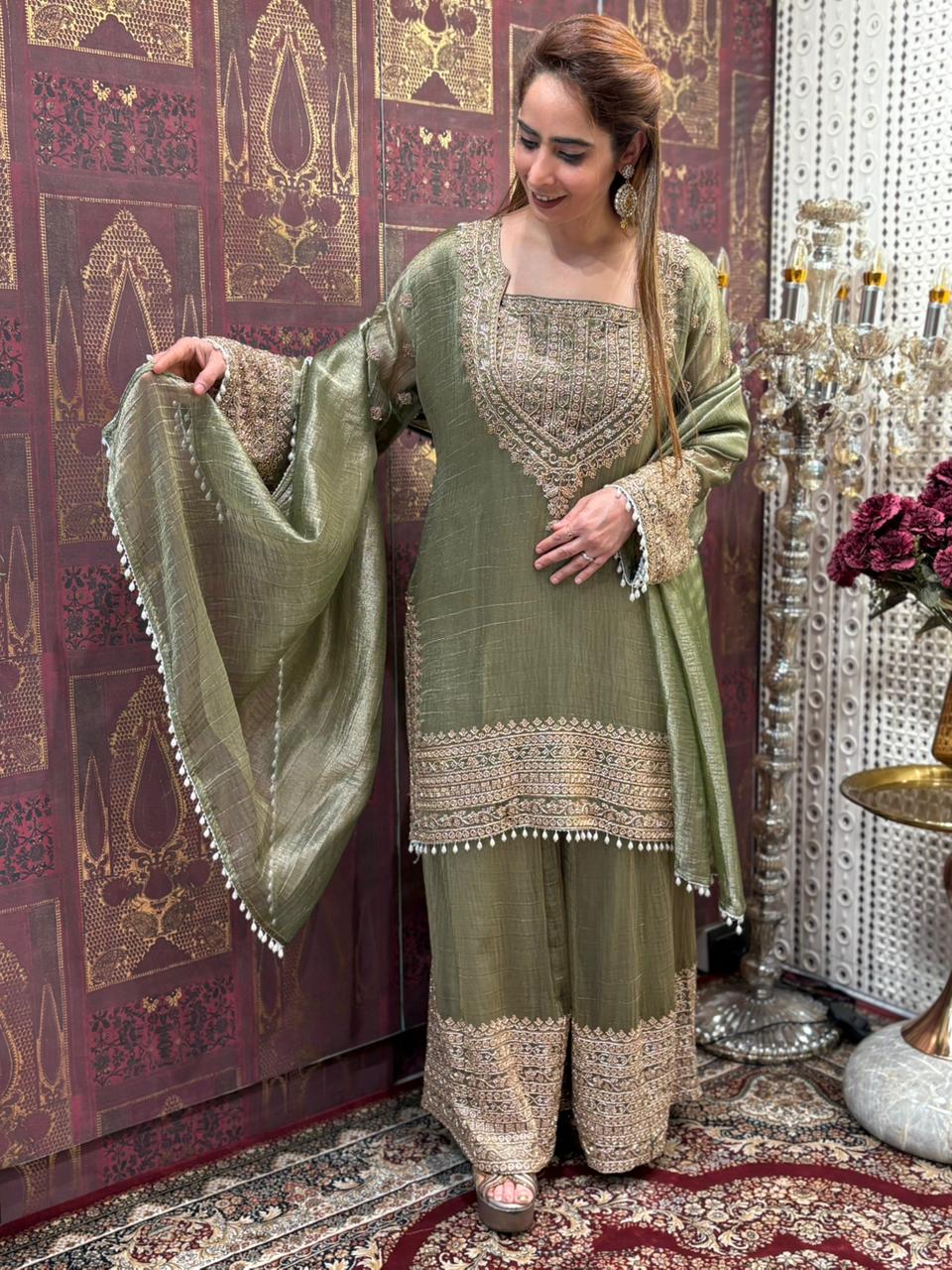 Elevate your festive wardrobe with this stunning tissue