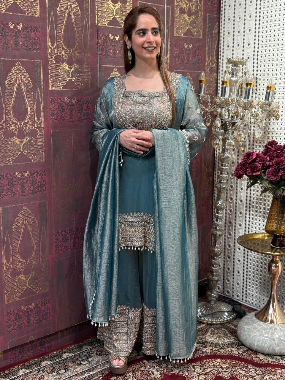 Elevate your festive wardrobe with this stunning tissue