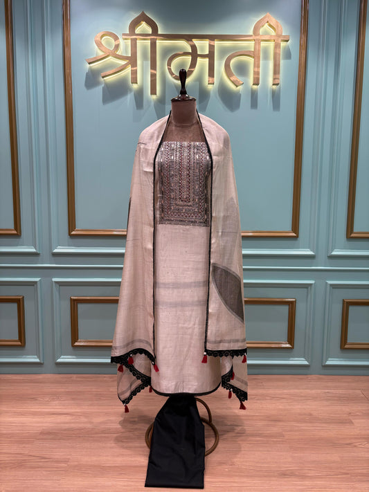 Maheshwari Cotton Unstitched Suit