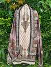 Elevate your ethnic wardrobe with this elegant unstitched suit set.